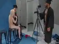 Horny T-girl Fucks Photographer At Graduation Celebration