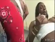 Curvy black tgirl Natalia Coxxx hot masturbation show