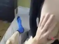 Man with breasts sucks friend''s cock and allows him to fuck asshole