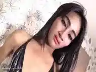 Slender ladyboy analyzed and jerking off