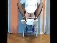 Stroller Cumshot in White