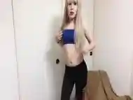 dirty blonde Trap Eats Her sperm