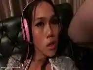 Ladyboy Annie DJ Blowjob Bareback