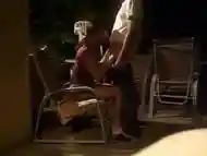 Amateur ladyboy sucks dick and gets ass banged in public