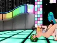 Hatsune Miku futanari takes a break from singing to fuck