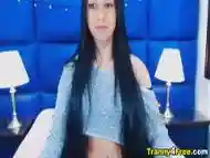 Huge Cock Tranny Babe Solo Masturbation