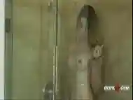 Neighboor caught the shemale to taking a shower