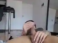 Shemale cumming and pissing 1