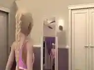 Shemale dickgirl fucks her dolly