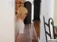 Shemale fucks roommate while shes facesitted by chesty neighbor