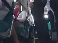 Shy Asian touching on the bus