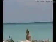 T-girl Naked by the Beach