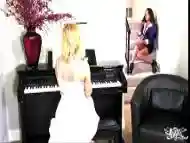 TS Piano Teacher Gives Hardcore Fucking Lesson to Female