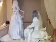 White wedding dress Suck under