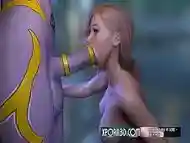 3D Futanari Chicks with Dicks Blowjob Face Fucking