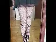 Big Booty In Very Sexy Fishnet Stockings