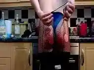 Cute Sissy Slave Lucy Twerking in Kinky Kitchen