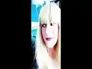 Deepthroat gaging for blonde trans doll