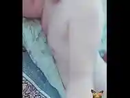 Hot Blond BBW Femboy Sissy Videochatting with Turkish Hot Guy