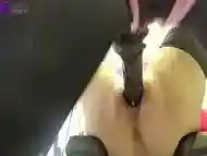 Huge strapon ass fuck and anal fisting for a shemale asshole!