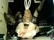 Jessica Bloom Easter Bunny Sissygasms With Carrot Double Penetration Then Lays Eggs! (Full)