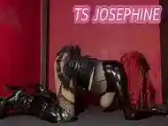 TS Josephine in Latex Outfit - Ass Fuck