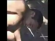 latino fucked by transeuxel in public forest