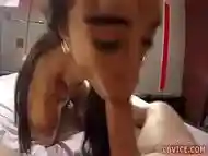 Asian Ladyboy Namwan Eats Dick And Gets Ass Fucked