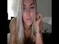 Blonde Trap Stroking Her Big Shecock