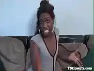 Casting nubian ts strokes her fat cock