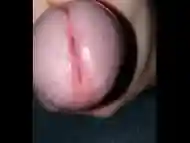 Close up cum shot