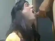 Crossdresser drinking Piss