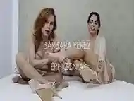 EPHIGENIA TS and BARBARA PEREZ FOOT SESSION