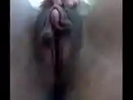 FTM trans boy playing with pussy