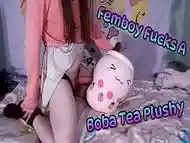 Femboy Fucks A Boba Tea Plushy! (Teaser)