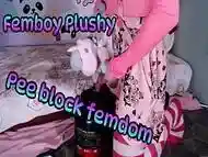 Femboy Plushy Pee block femdom (teaser)