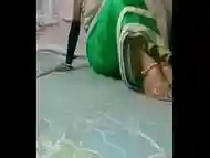 Femboy in saree goes for double anal penetration