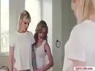 Horny TS blonde fucks her hot girlfriend