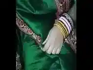 Indian Gay Crossdresser Gaurisissy wearing the Green Saree  xxx and feeling sexy