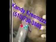 KandyKreamzzz opening black hairy ass