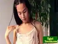 Ladyboy June takes a sensual shower