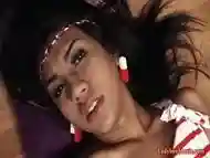 Ladyboy Oil Jerks Off And Inserts A Dildo Into Ass