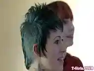 Lesbian emo tgirl pussylicking sixtynine