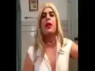 Oscarina Grandeas faggot sissy teasing her body