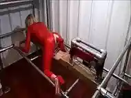 RachelSexyMaid - 34 - Dungeon Fuckmachine in Red Latex Catsuit