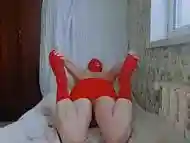 Red Mini Skirt Big White Ass Shemale Boy Sissy Big Butt Tranny Booty Trap Slut Trans The Best Position Fucking Hot