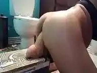 Riding a huge cock anal fucked