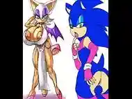 Shemale rouge fucks sonic ass