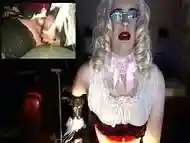 Sissy masturbating