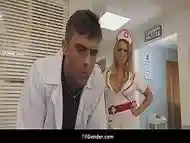 Trans nurse Kayleigh Coxx and doctor having sex